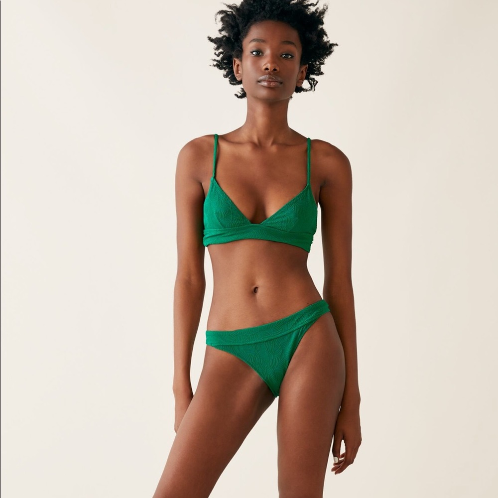 Green zara swimsuit